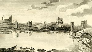 Nördliche Ansicht der Ruinen von Clomines, Co. Wexford von Thomas Cook