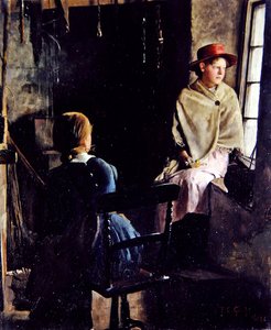 Ein Cottage-Inneres, Newlyn (1884) von Thomas Cooper Gotch