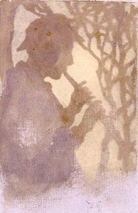 Ein Waldmensch, oder Pfeifen ins Niemandsland von Thomas Cooper Gotch