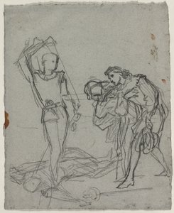 Duell nach dem Maskenball (recto) von Thomas Couture