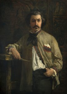 Porträt von Antoine Etex 1808-88, 1855 von Thomas Couture