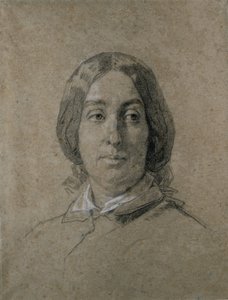 Porträt von George Sand von Thomas Couture