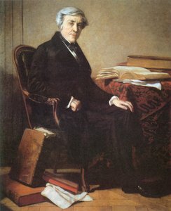 Porträt von Jules Michelet (1798-1874) von Thomas Couture