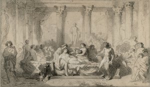 Studie für „Der Verfall der Römer“ von Thomas Couture