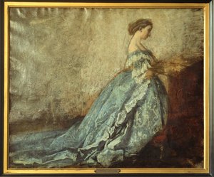 Die Kaiserin Eugénie beim Gebet von Thomas Couture