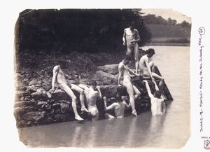 Studie für das Gemälde "The Swimming Hole", ca. 1883 von Thomas Cowperthwait Eakins