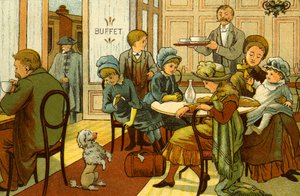 Viktorianische Ferien - Erfrischungen im Buffet