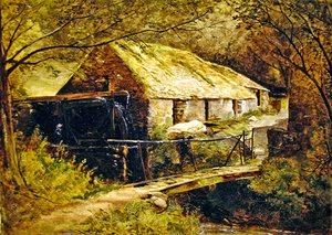 Dolgelly Mühle, Nordwales von Thomas Creswick
