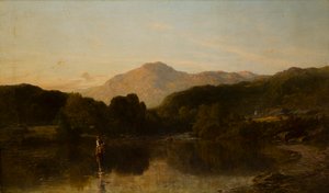 Eine bergige Flusslandschaft, ca. 1838-86