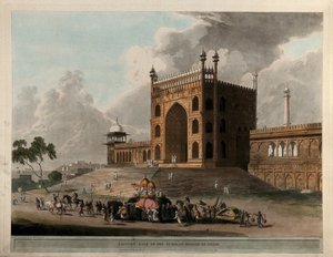 Östliches Tor der Jummah Musjid in Delhi