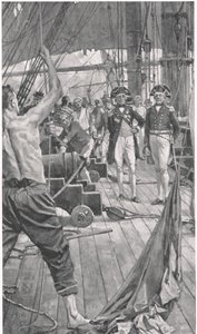Hissen des berühmten Signals, Illustration aus 