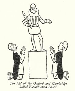 William Shakespeare, das Idol des Oxford und Cambridge Schulprüfungsausschusses