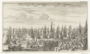 Abreise von Wilhelm III. von Hellevoetsluis nach England, 1688 von Thomas Doesburgh