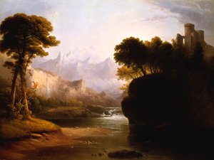 Fantasievolle Landschaft, 1834