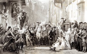 Prinz Charles Edward (1720-88) und die Highlander betreten Edinburgh nach der Schlacht von Preston, 21. September 1745 von Thomas Duncan