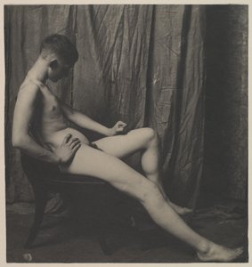 Bill Duckett nackt, an der Kunststudentenliga von Philadelphia von Thomas Eakins
