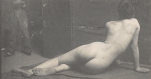 Weiblicher Akt von hinten, ca. 1889