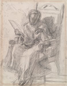 Studie für Mädchen mit Katze - Katherine von Thomas Eakins