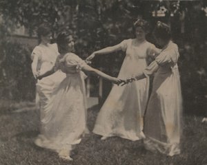 Susan Hannah Macdowell, Unbekanntes Mädchen, Elizabeth Macdowell und möglicherweise Mary Macdowell, ca. 1 von Thomas Eakins