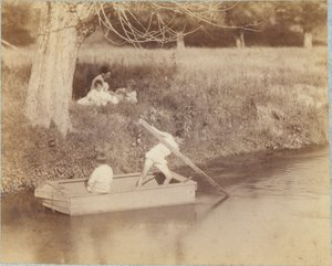 Zwei Jungen spielen am Bach, 4. Juli 1883 von Thomas Eakins