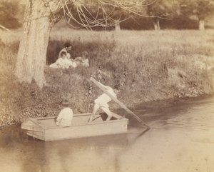 Zwei Jungen spielen am Bach von Thomas Eakins