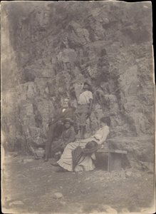 William H. Macdowell und Margaret Eakins in Saltville oder Clinch Mountain, Virginia, 1880-82 von Thomas Eakins.