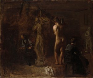 William Rush schnitzt seine allegorische Figur des Schuylkill River, Studie