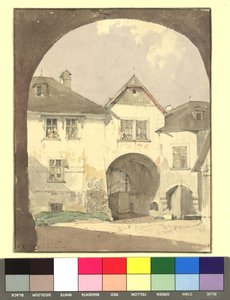 Motiv aus Klosterneuburg (Häuser) von Thomas Ender