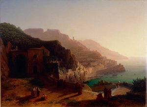 Ansicht von Amalfi und der Amalfiküste von Thomas Ender