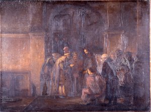 Das Zinsgroschen (nach Rembrandt) von Thomas F. Hodgkins