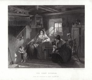 Der erste Sonnenstrahl von Thomas Faed