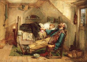 Erschöpft, 1868 von Thomas Faed