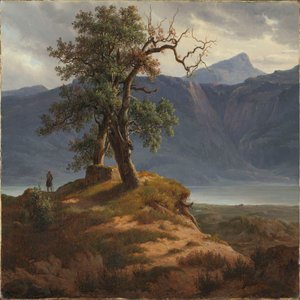 Landschaft mit Wanderer von Thomas Fearnley
