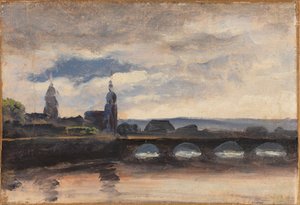 Die Augustusbrücke in Dresden von Thomas Fearnley