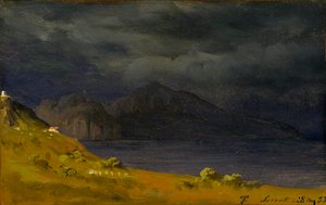 Blick auf Capri von Sorrent von Thomas Fearnley