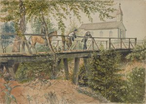 Katholische Kirche, Houston, Texas, 25. März 1852 von Thomas Flintoff