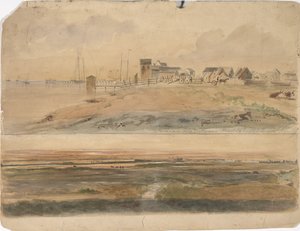 Indianola, Texas und Indianola mit Lavaca Point in der Ferne, 16. Mai 1852 von Thomas Flintoff