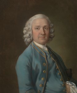 Ein Mann namens Mr. Wood, der Tanzmeister, ca. 1757