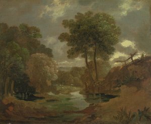 Ein Teich im Wald, 1750