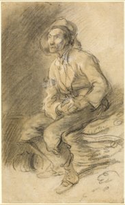 Ein Holzfäller auf einem Bündel Reisig sitzend von Thomas Gainsborough