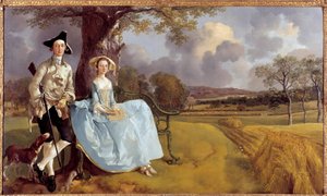 Ganzkörperporträt von Robert Andrews und seiner Frau von Thomas Gainsborough