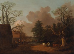 Landschaft mit Milchmädchen, zwischen 1754 und 1756