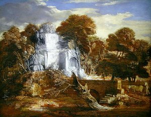 Landschaft mit einer Figur und Vieh von Thomas Gainsborough