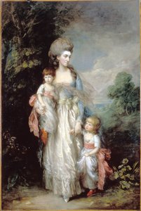 Mrs. Elizabeth Moody mit ihren Söhnen Samuel und Thomas von Thomas Gainsborough