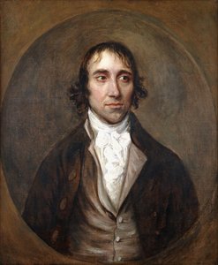 Porträt von John Gainsborough, dem Bruder des Künstlers, Brustlänge, in brauner Jacke und Weste und weißem Halstuch von Thomas Gainsborough