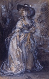 Studie einer Dame von Thomas Gainsborough