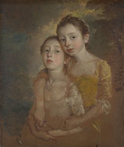 Die Töchter des Malers mit einer Katze, ca. 1760-1 von Thomas Gainsborough