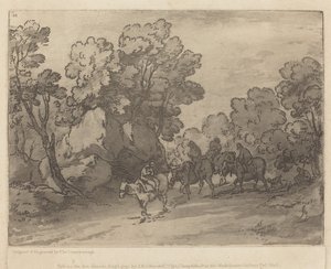 Waldlandschaft mit Reitern von Thomas Gainsborough
