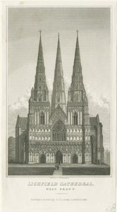 Lichfield Kathedrale - Westfront von Thomas George Lomax
