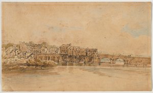 Eine Auswahl von zwanzig der malerischsten Ansichten in Paris: Am Ufer der Marne unterhalb der Brücke von Charenton
